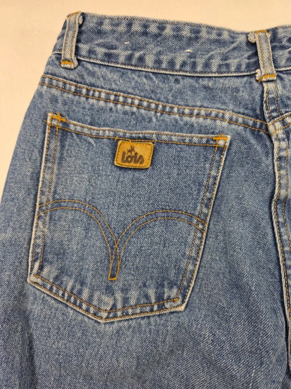Lois Jeans Blue Denim Men's Small Size W30 L26 Vintage